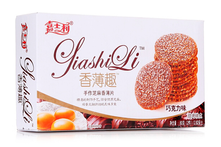 JIASHILI CHOCOLATE CRACKER 80G